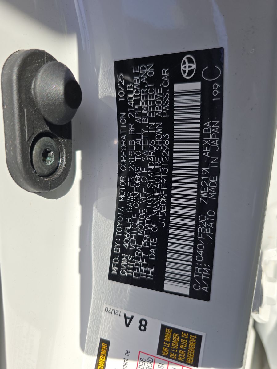 2026 Toyota Corolla Hybrid LE FWD