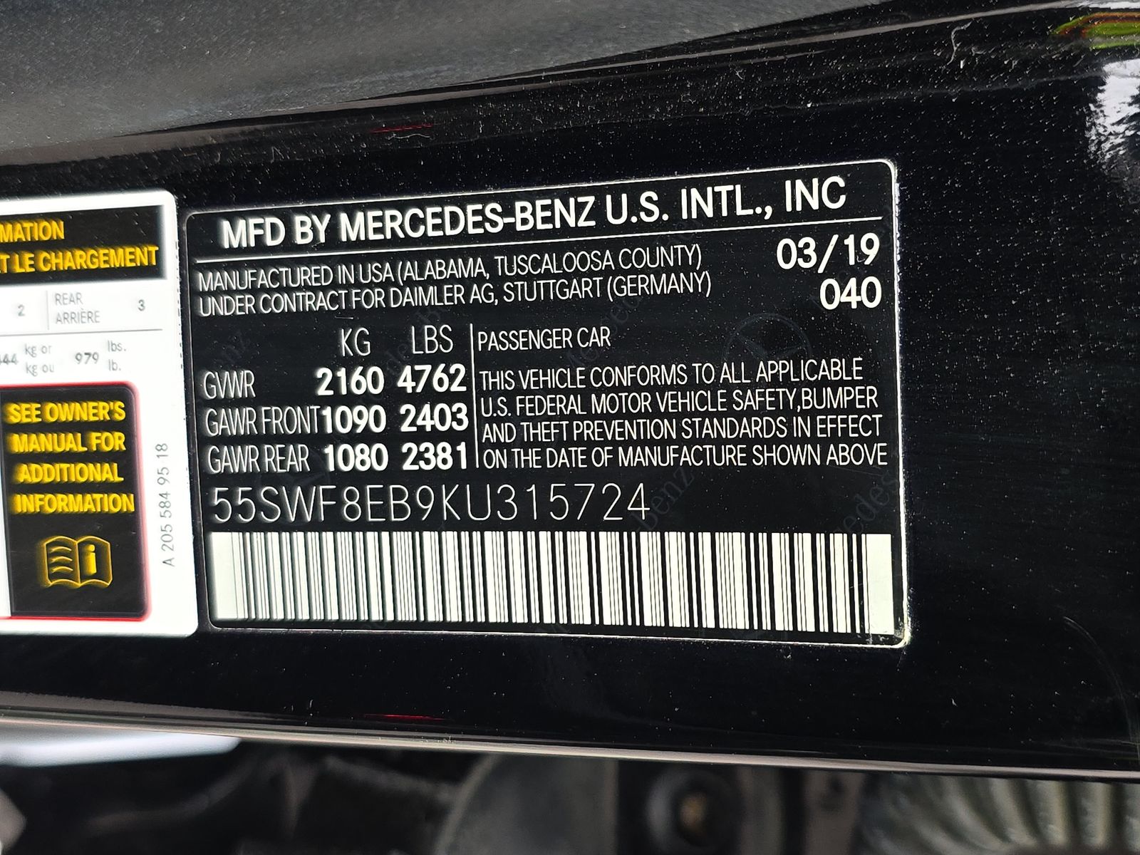 2019 Mercedes-Benz C-Class C 300 AWD