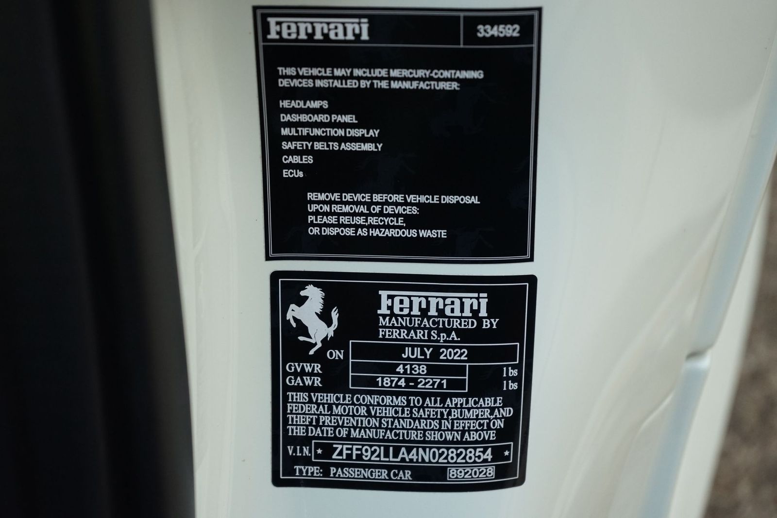 2022 Ferrari F8 Tributo RWD