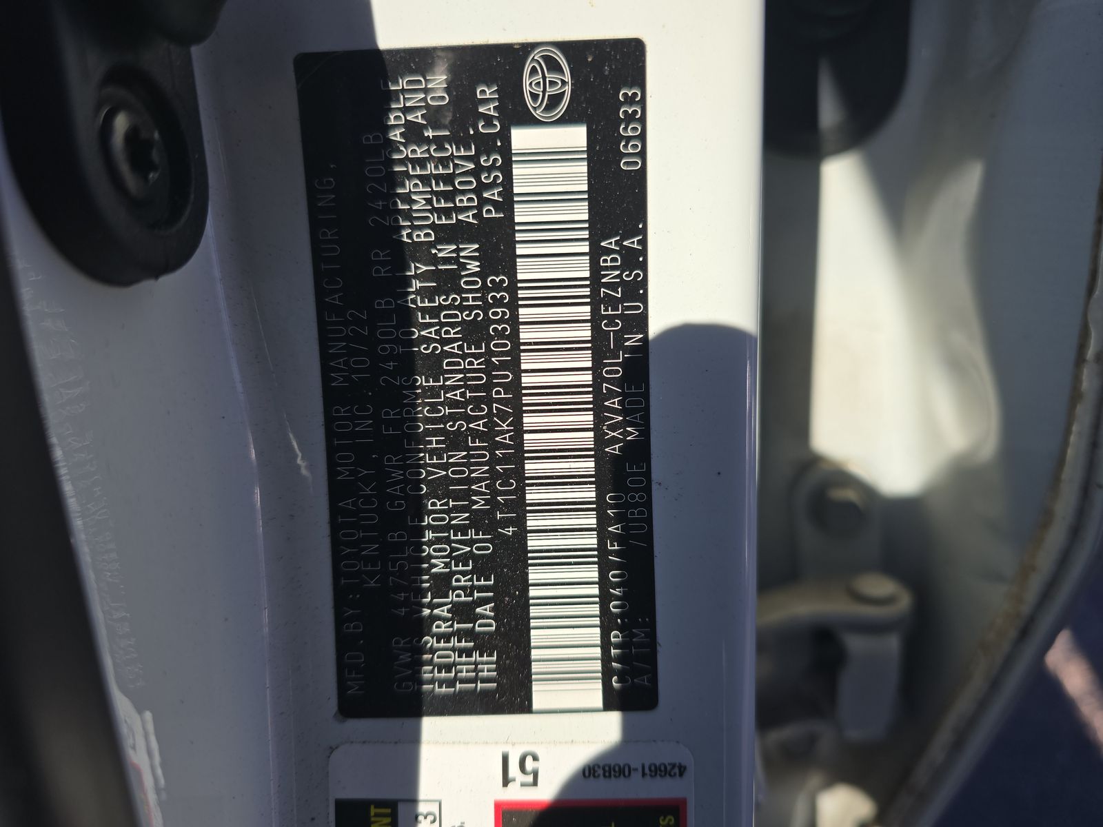 2023 Toyota Camry LE FWD