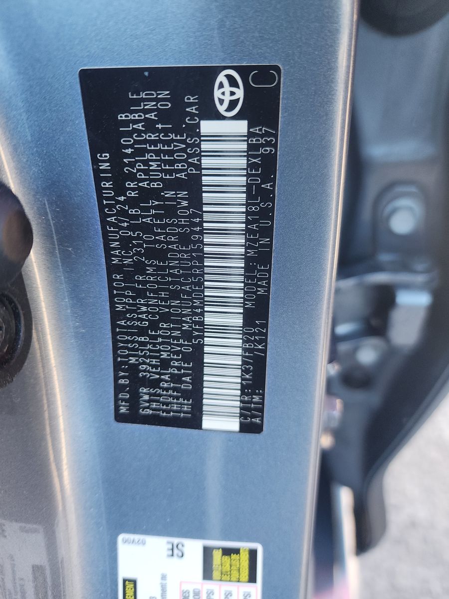 2024 Toyota Corolla LE FWD