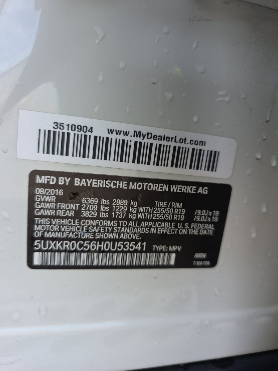 2017 BMW X5 xDrive35i AWD
