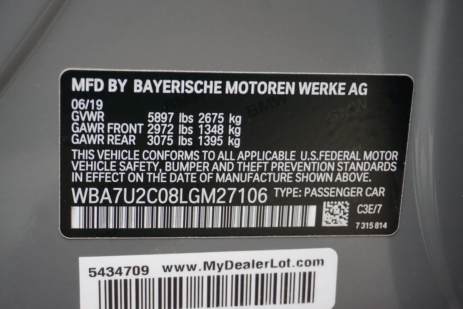 2020 BMW 7 Series 750i xDrive AWD