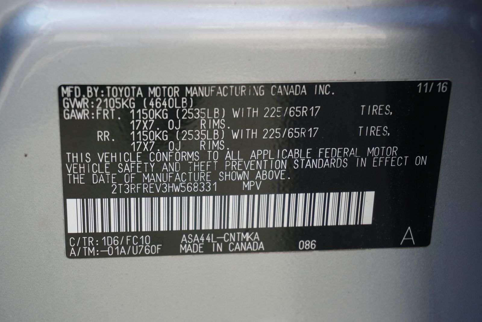 2017 Toyota RAV4 XLE AWD