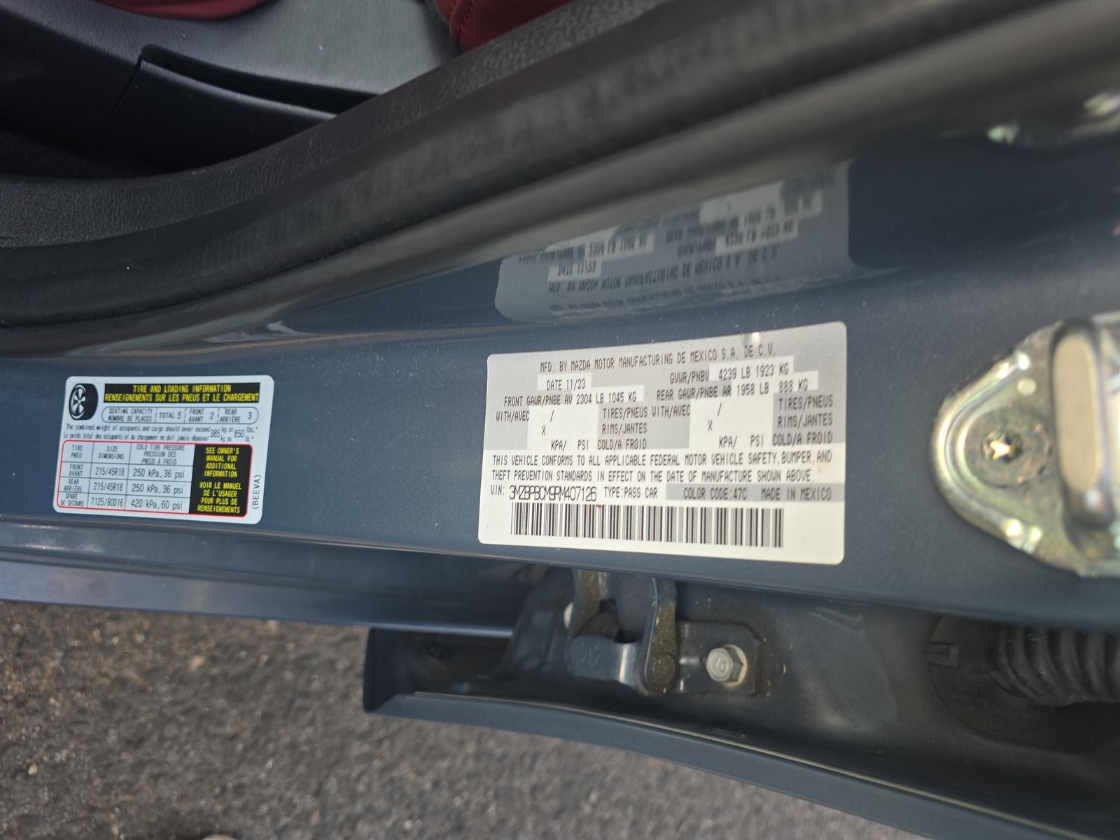 2024 MAZDA MAZDA3 2.5 S AWD