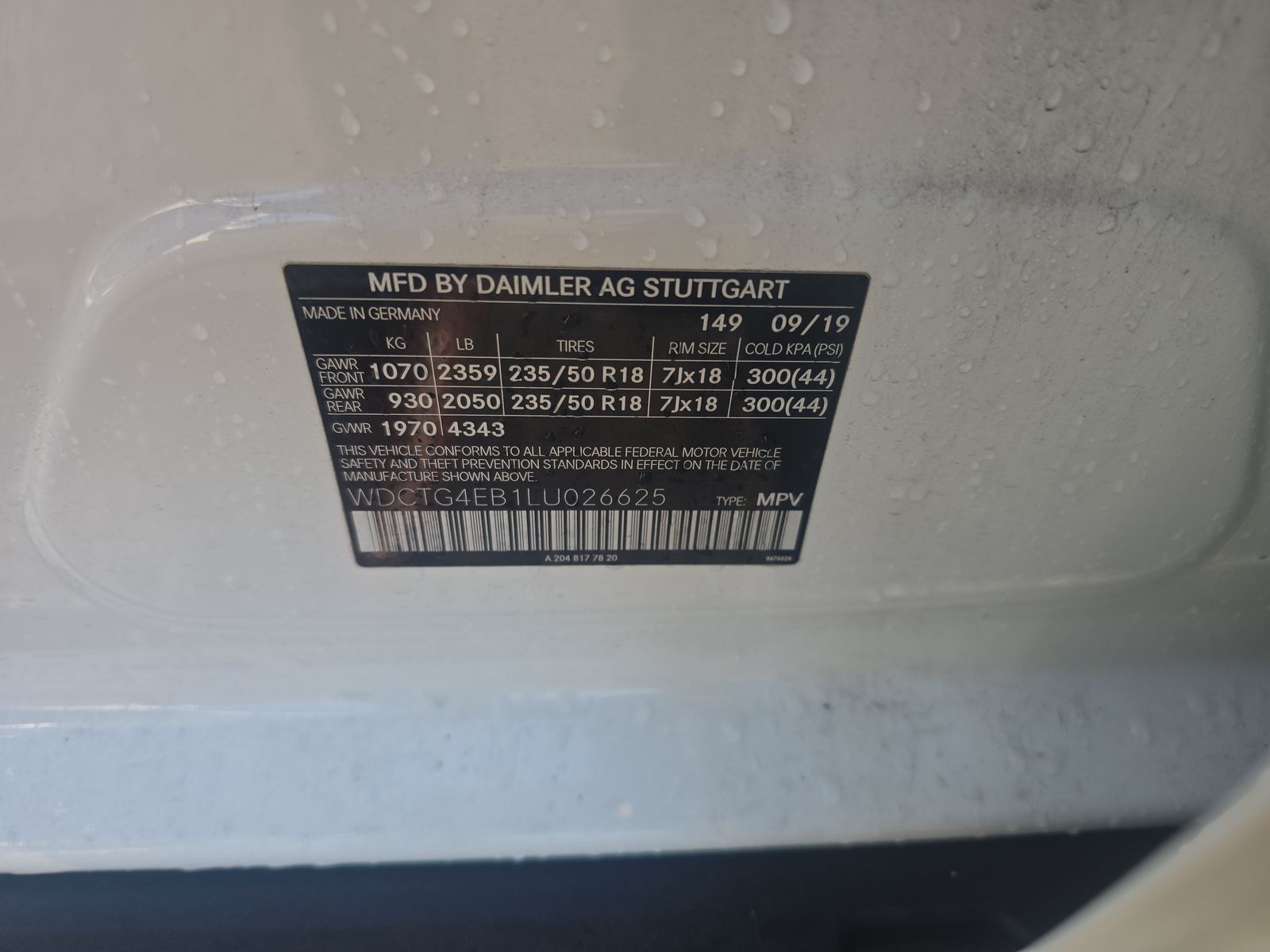 2020 Mercedes-Benz GLA GLA 250 FWD