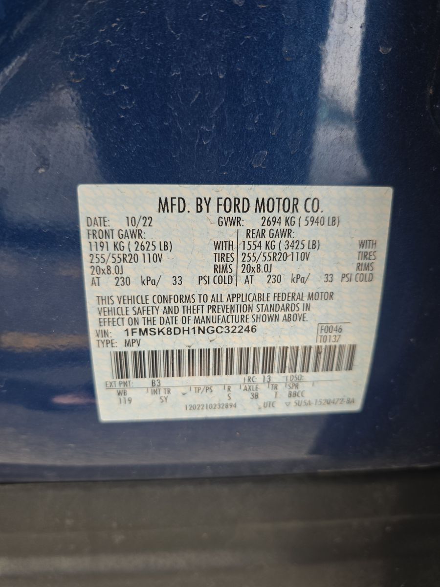 2022 Ford Explorer XLT AWD