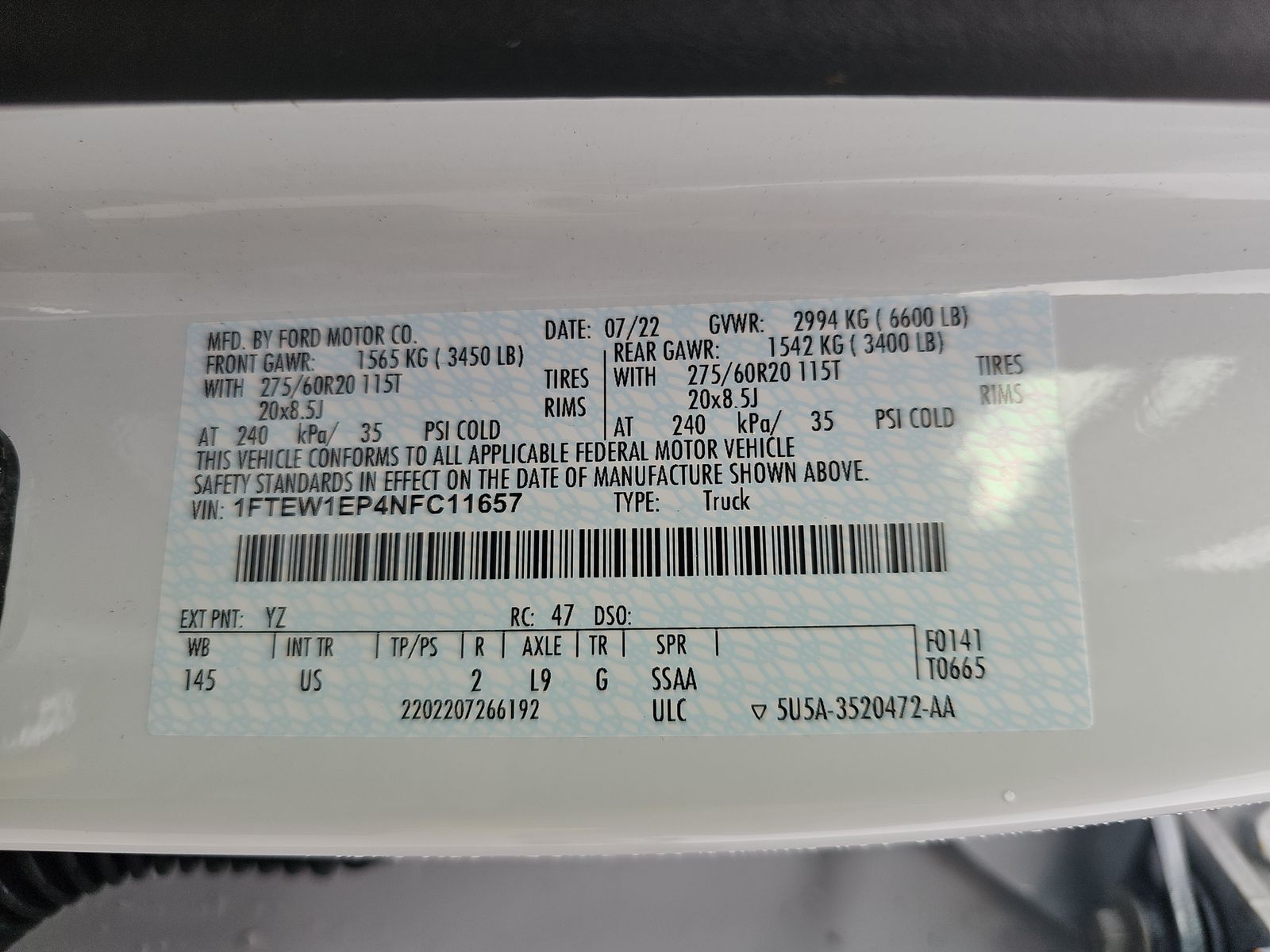 2022 Ford F-150 XLT AWD