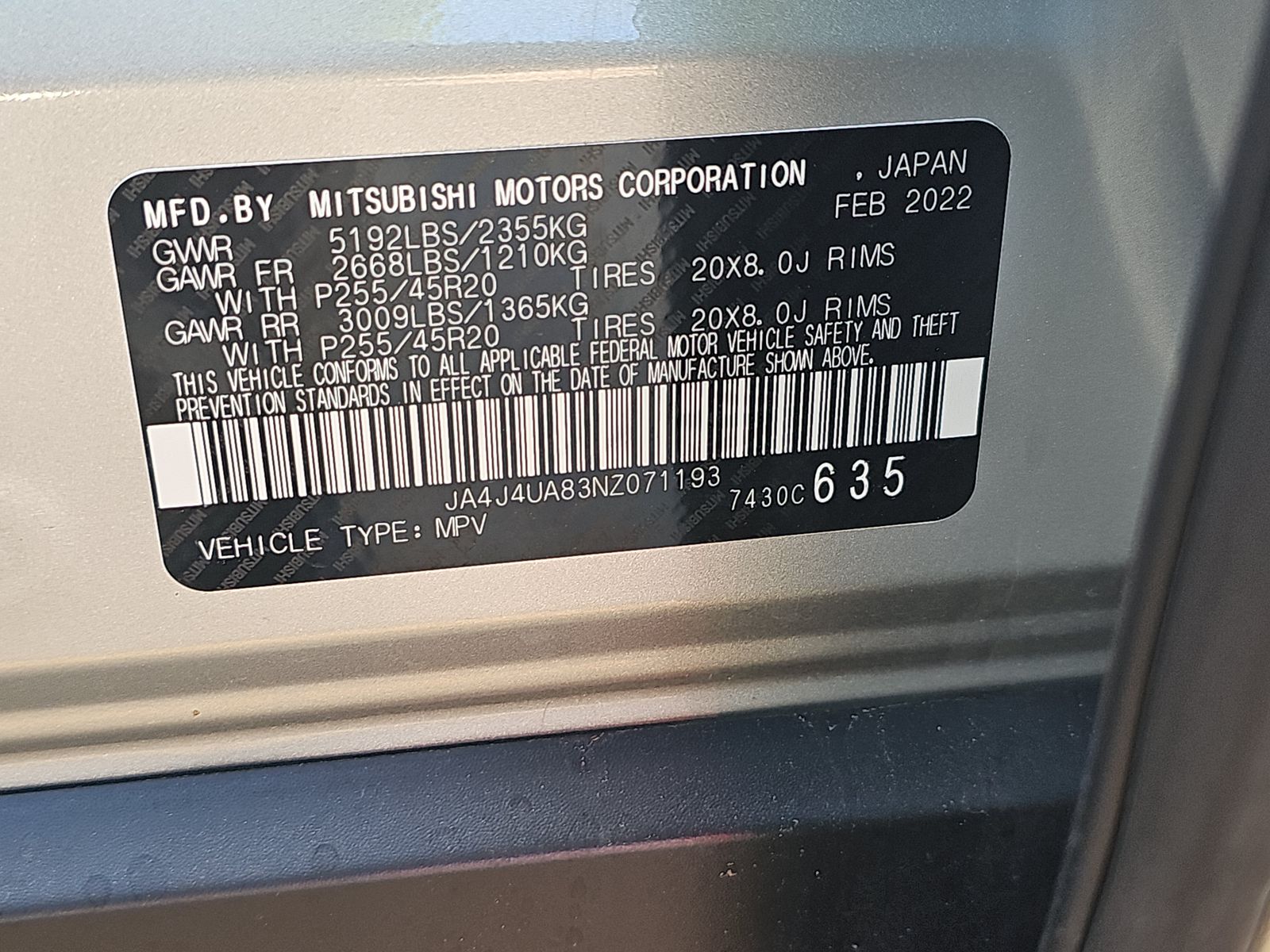 2022 Mitsubishi Outlander SE AWD