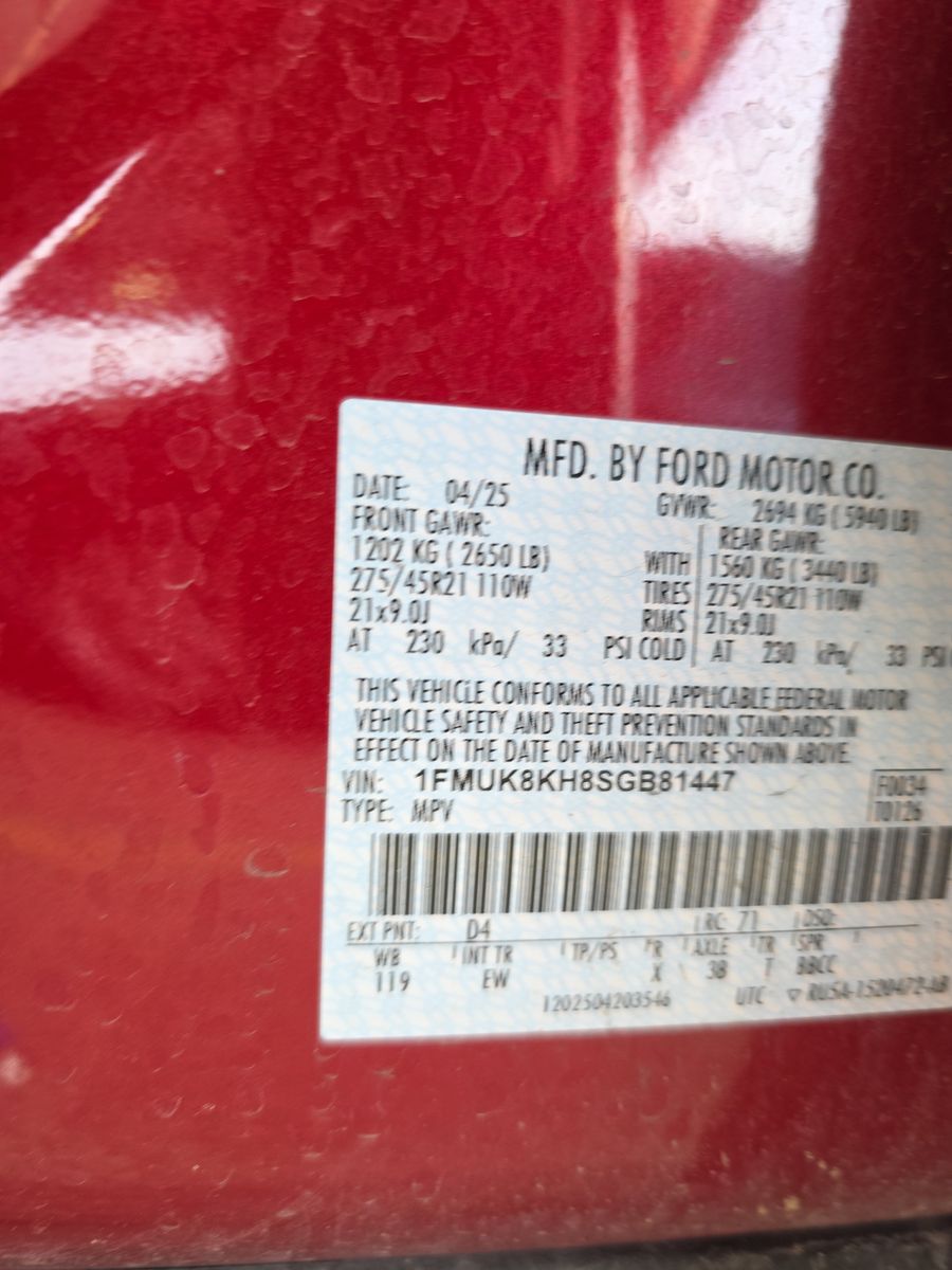 2025 Ford Explorer ST-Line AWD