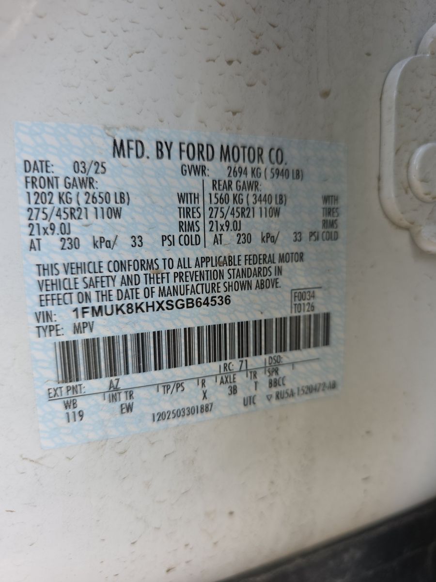 2025 Ford Explorer ST-Line AWD