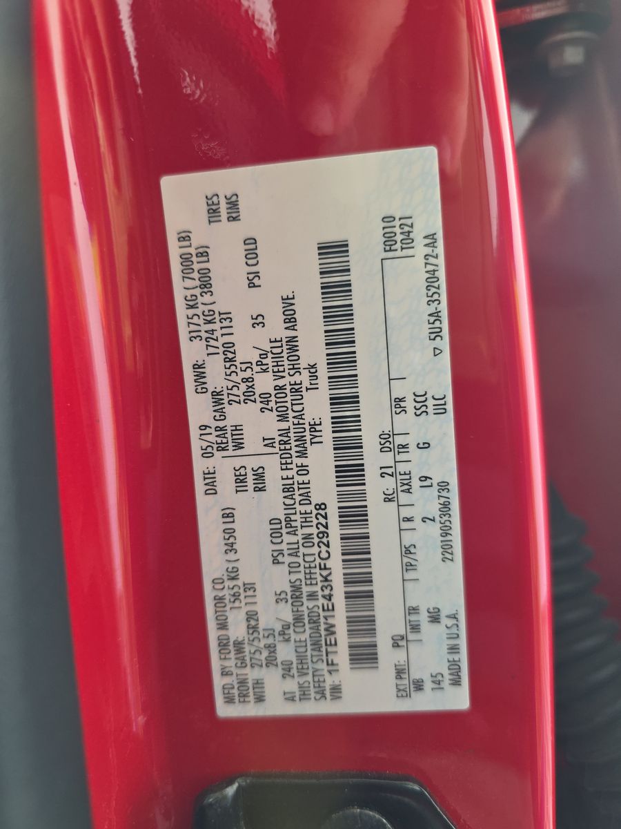 2019 Ford F-150 XLT AWD