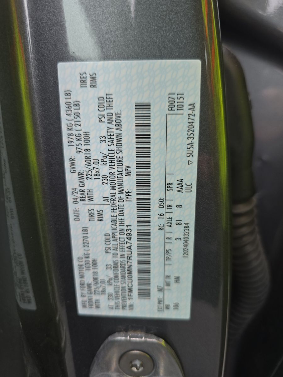 2024 Ford Escape ST-Line FWD