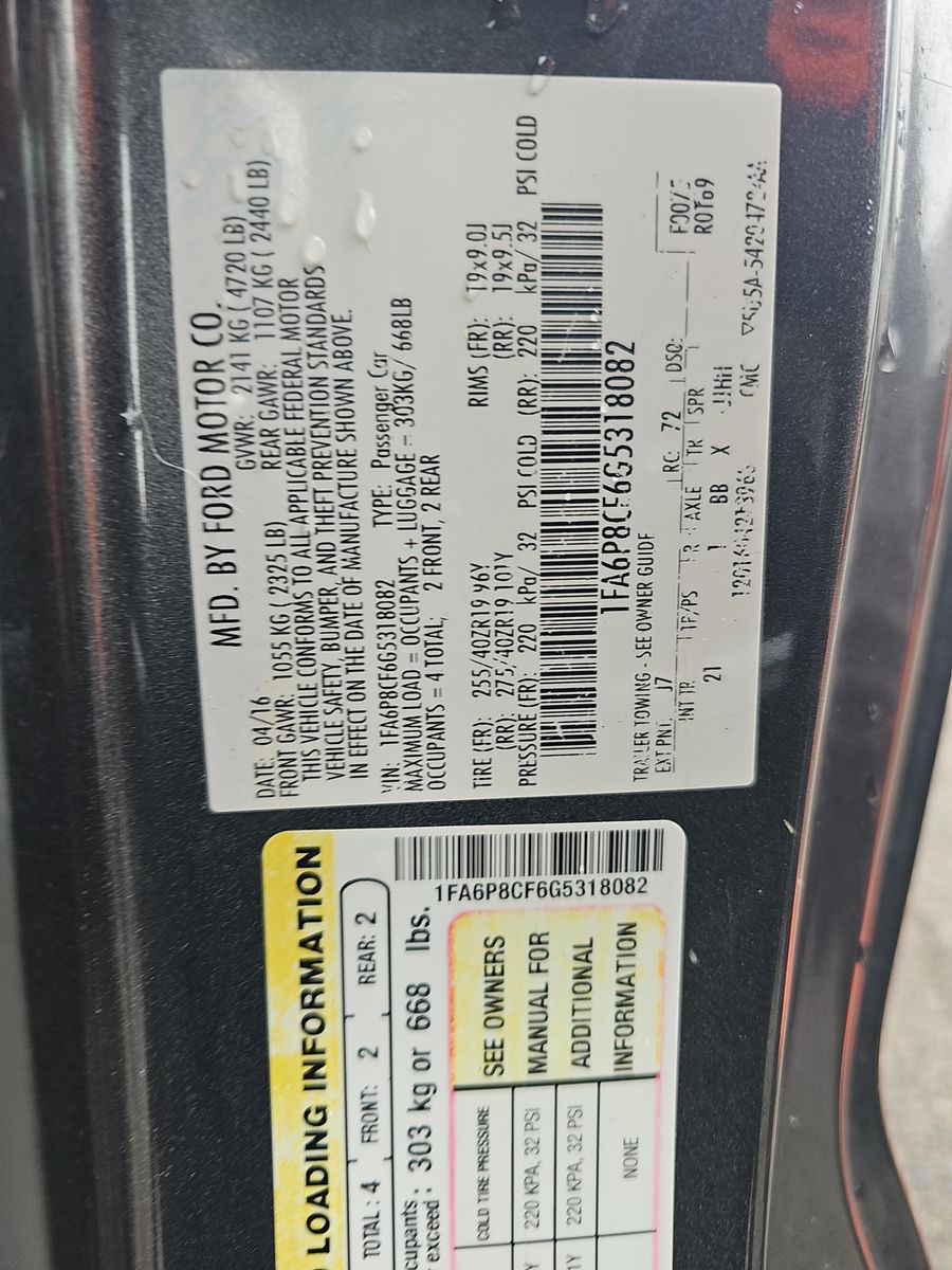 2016 Ford Mustang GT RWD