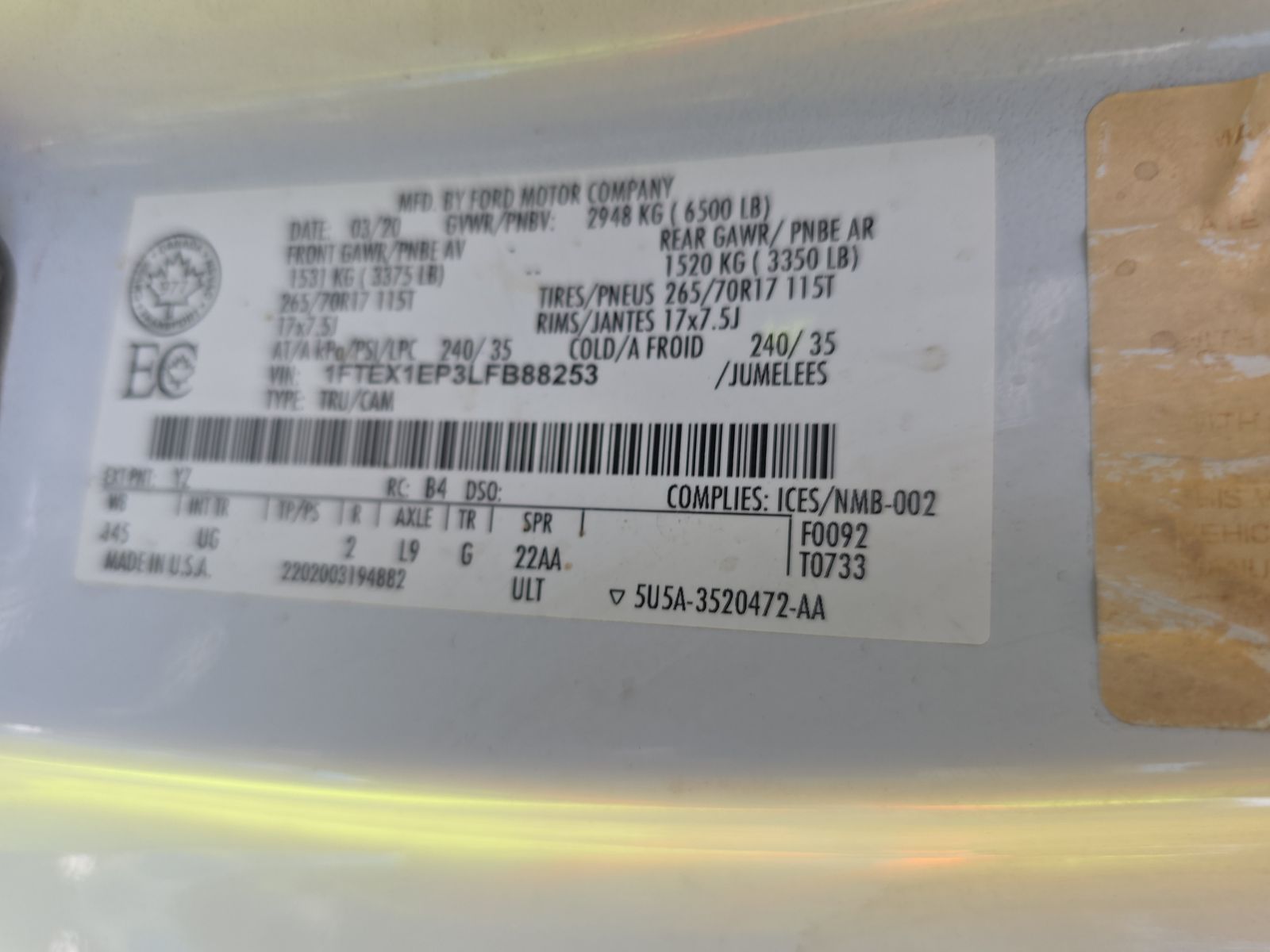 2020 Ford F-150 XLT AWD