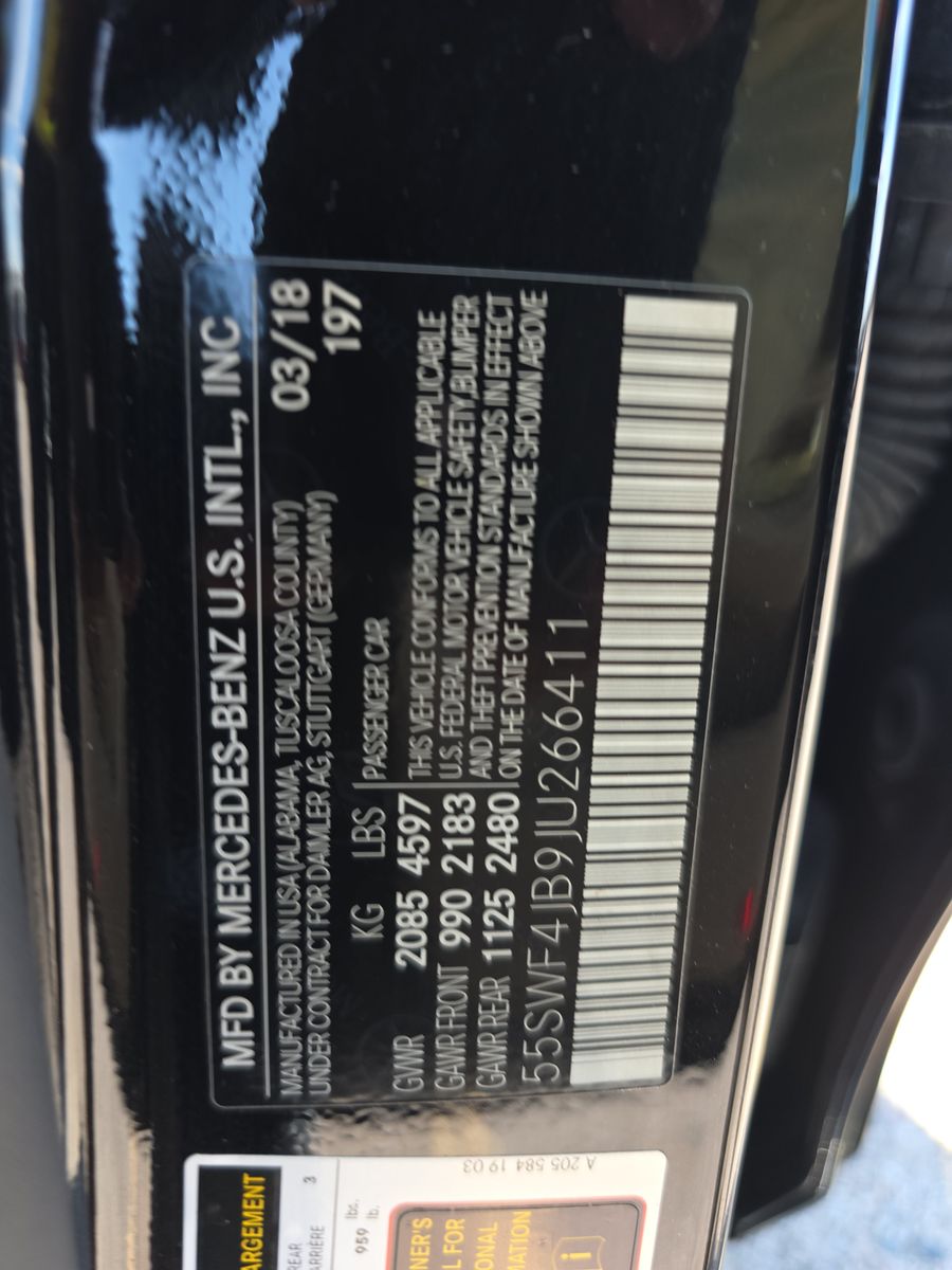 2018 Mercedes-Benz C-Class C 300 RWD