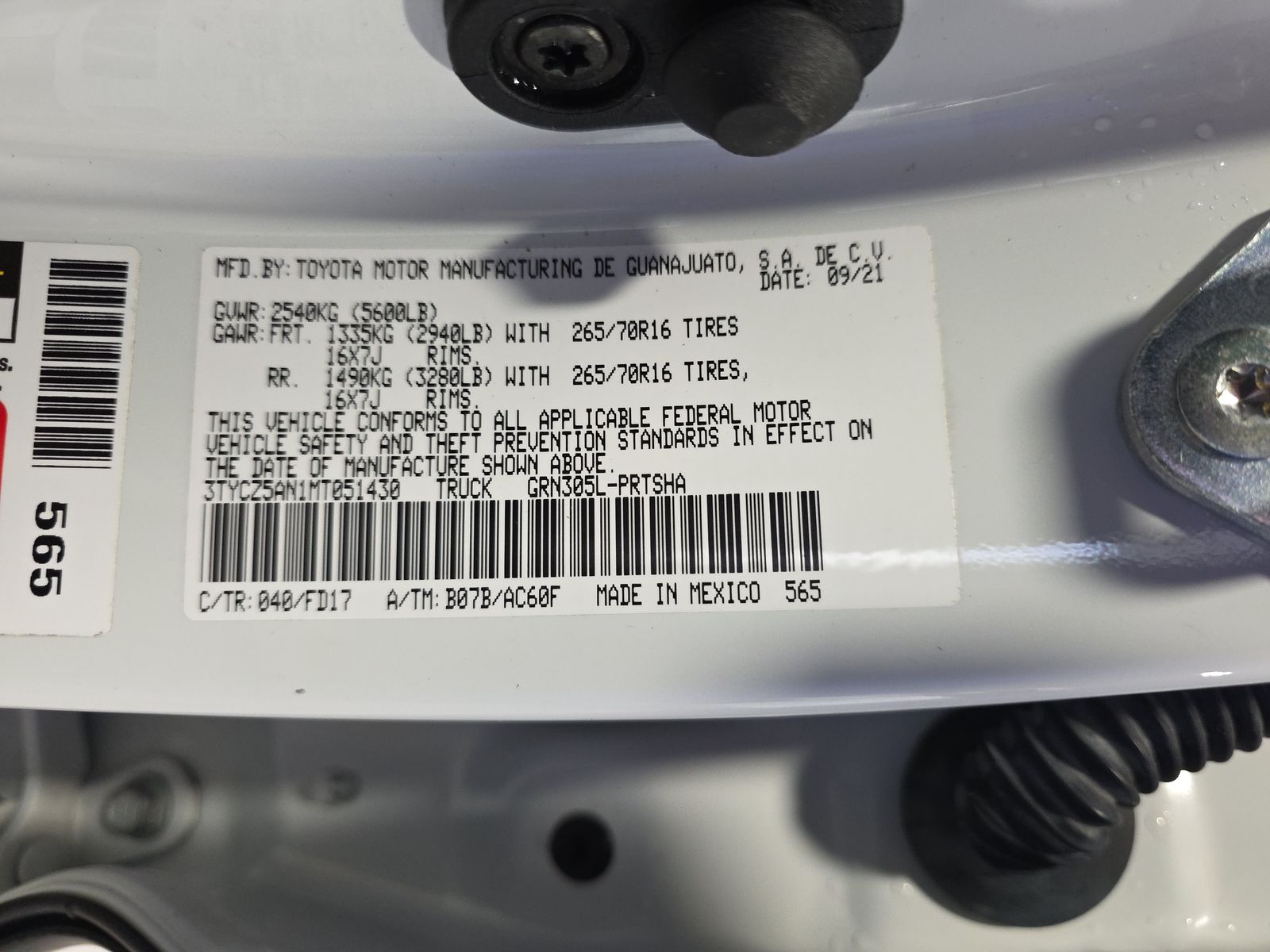 2021 Toyota Tacoma TRD Off-Road AWD