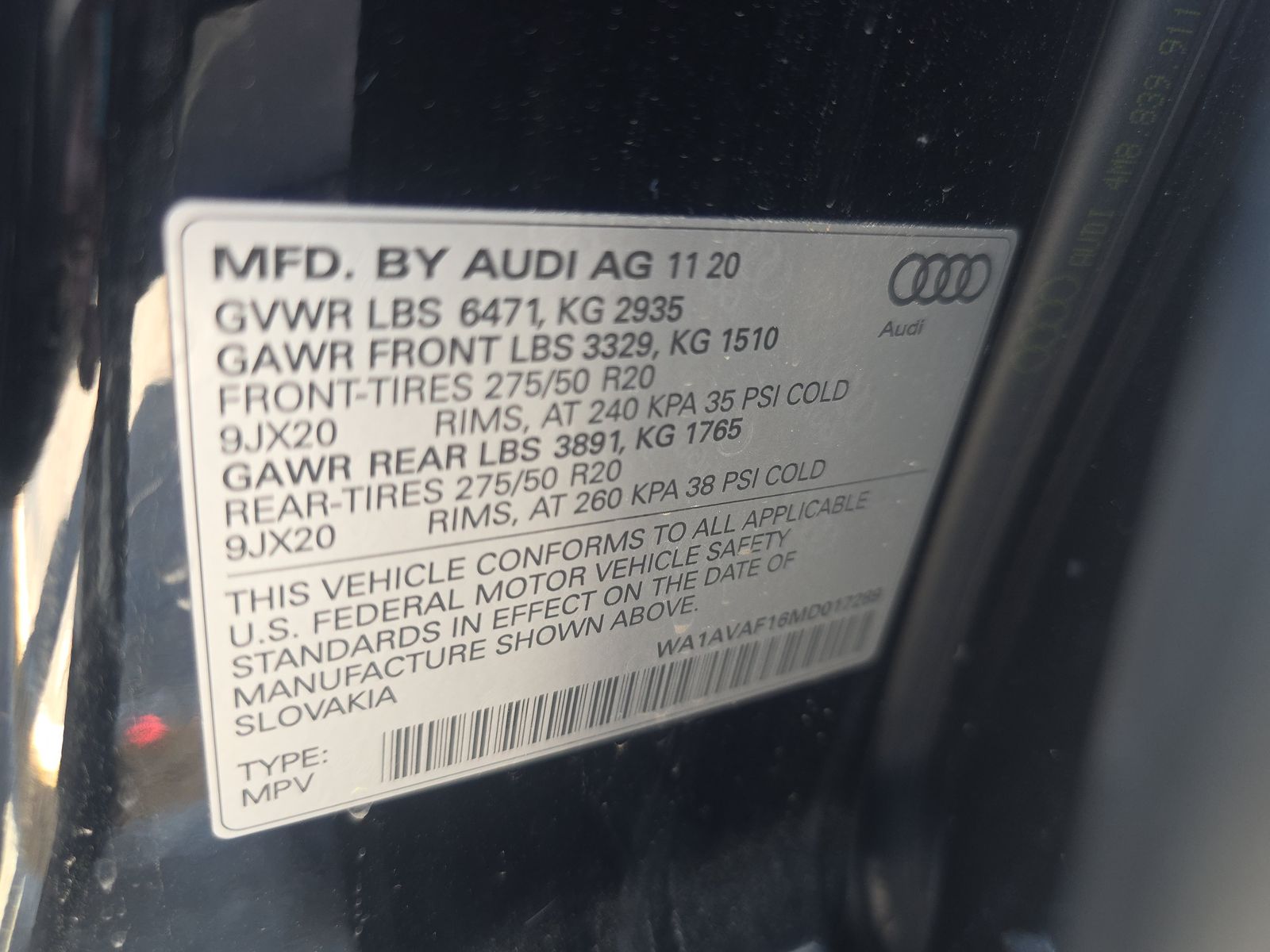 2021 Audi Q8 Premium AWD