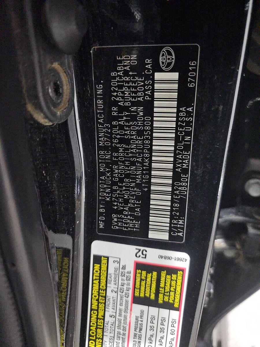 2023 Toyota Camry SE FWD