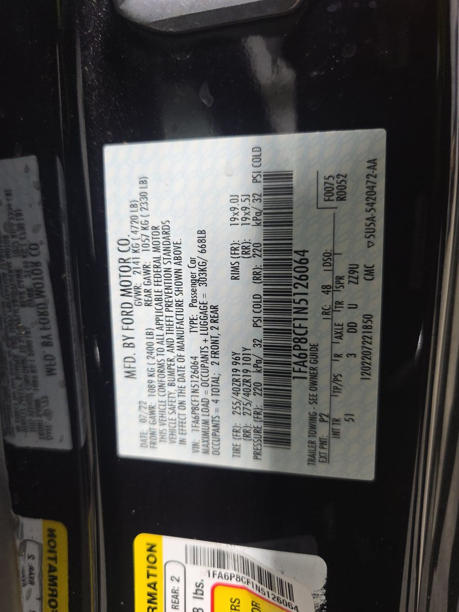 2022 Ford Mustang GT Premium RWD