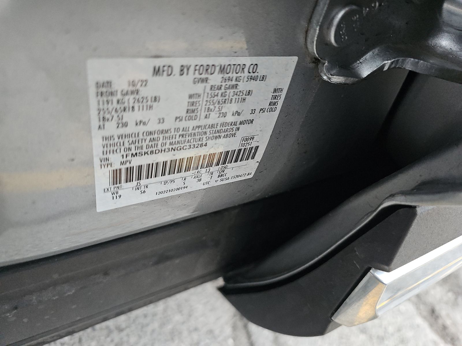 2022 Ford Explorer XLT AWD