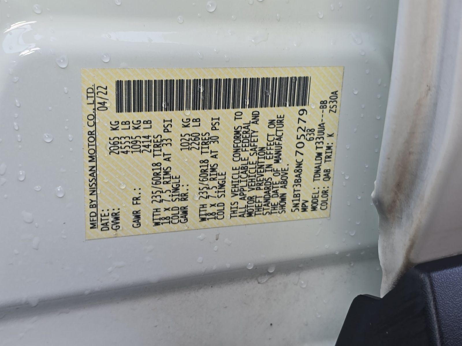 2022 Nissan Rogue SV FWD