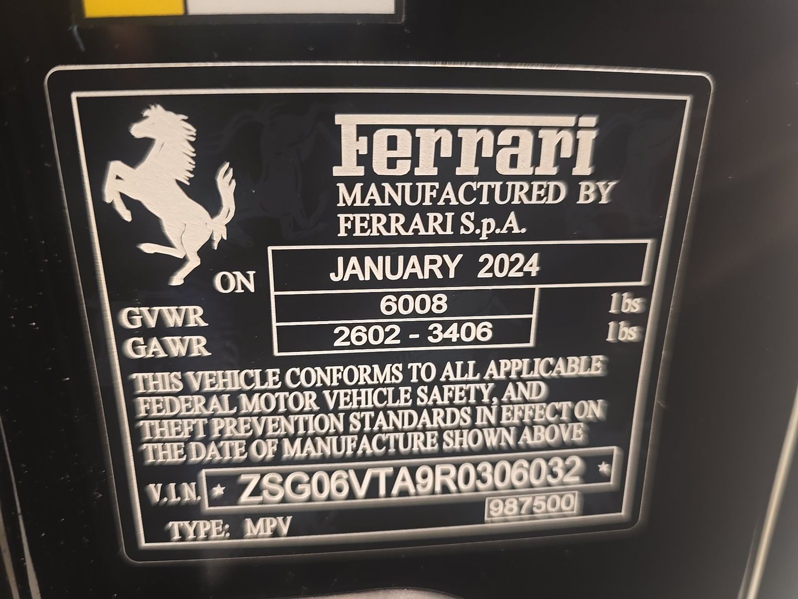 2024 Ferrari Purosangue Base AWD