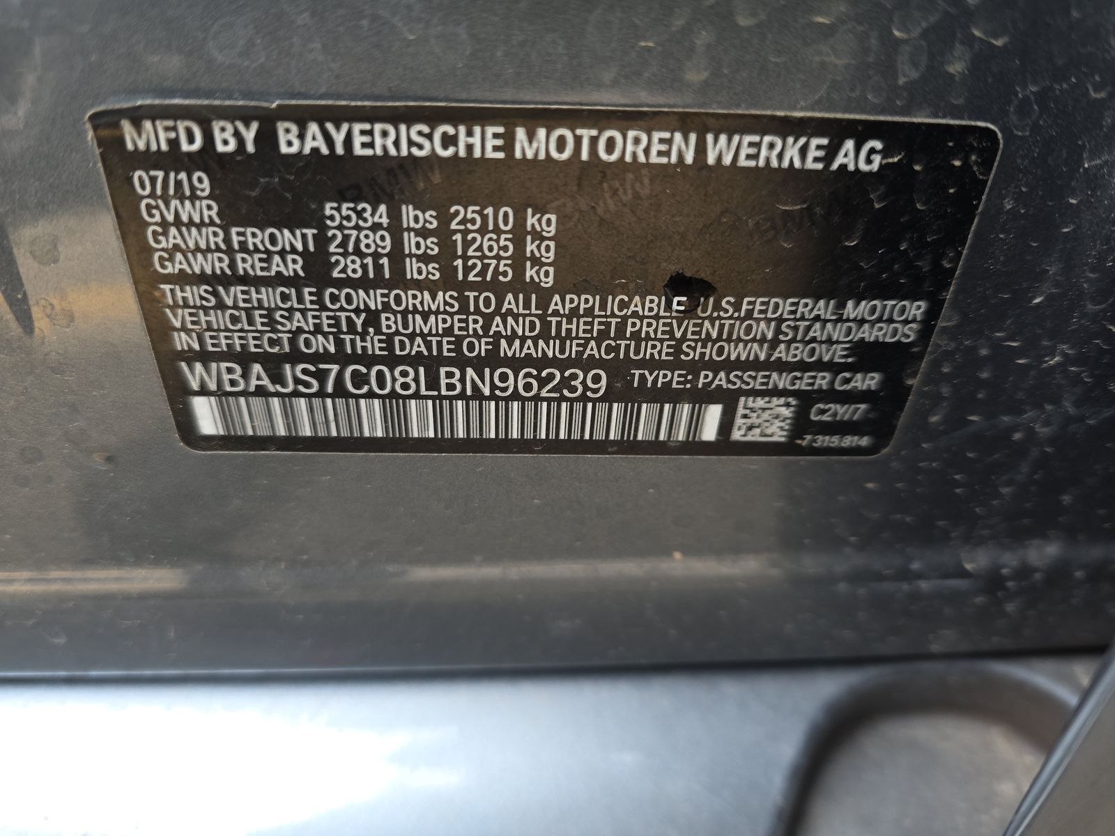 2020 BMW 5 Series M550i xDrive AWD