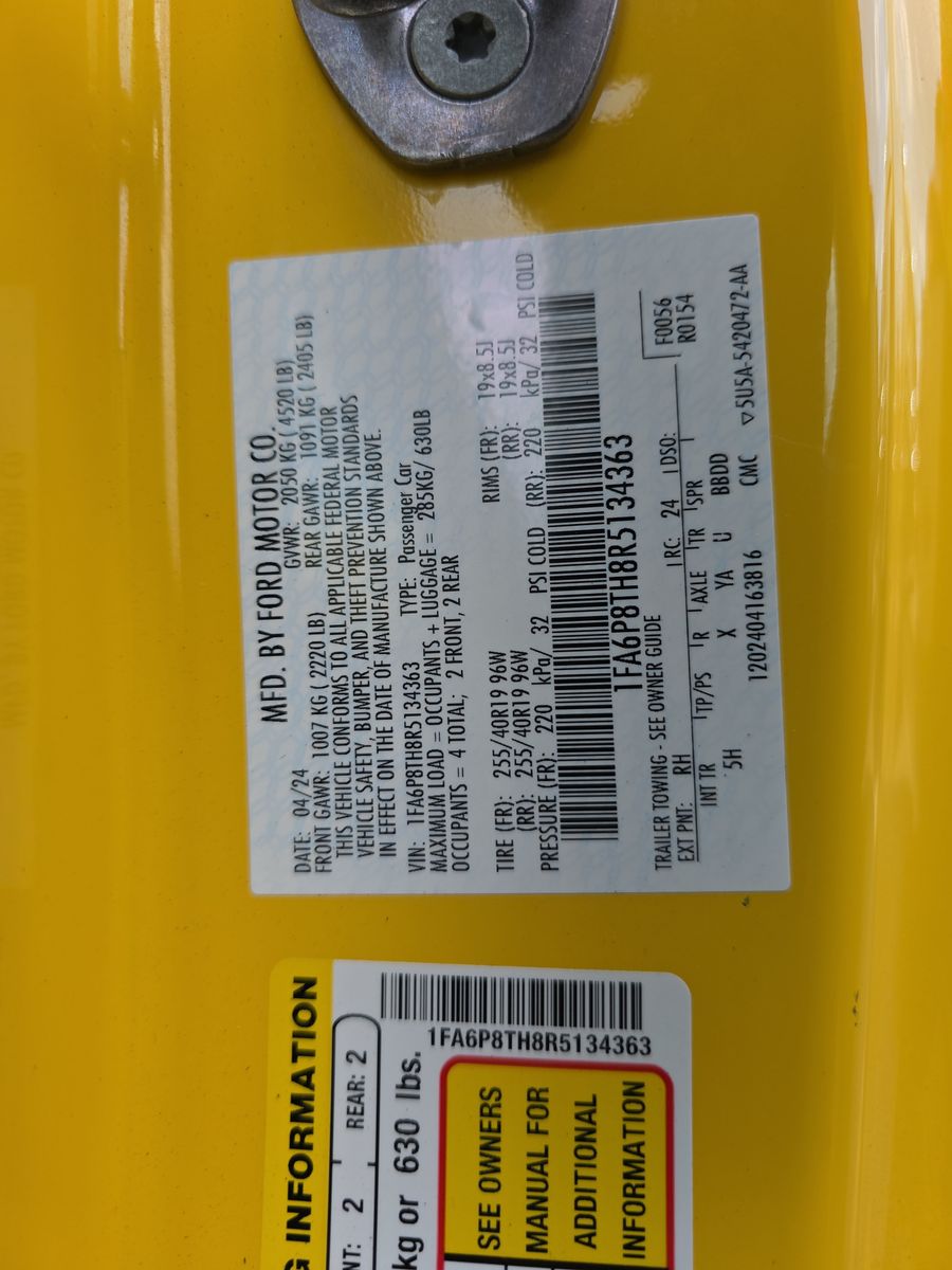 2024 Ford Mustang EcoBoost Premium RWD