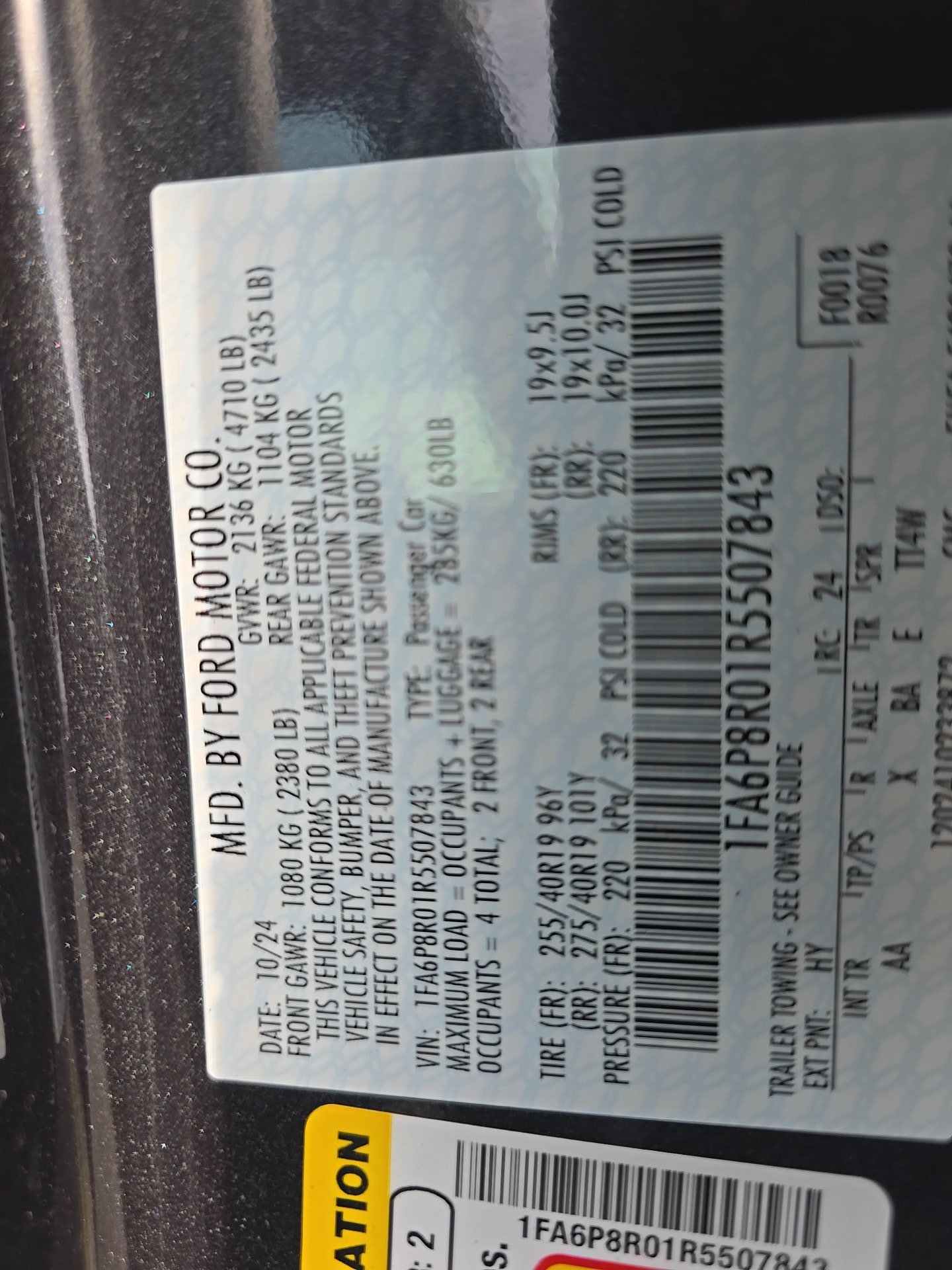 2024 Ford Mustang Dark Horse RWD