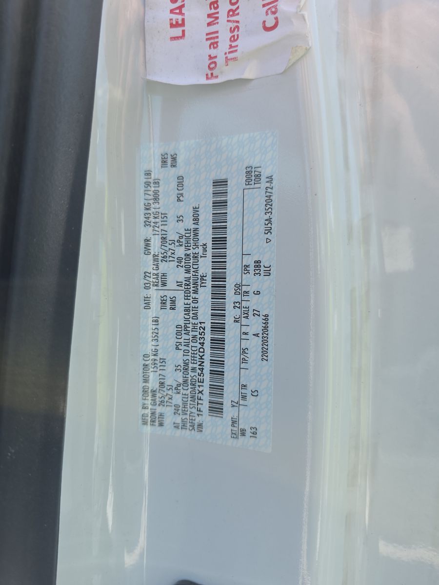 2022 Ford F-150 XL AWD