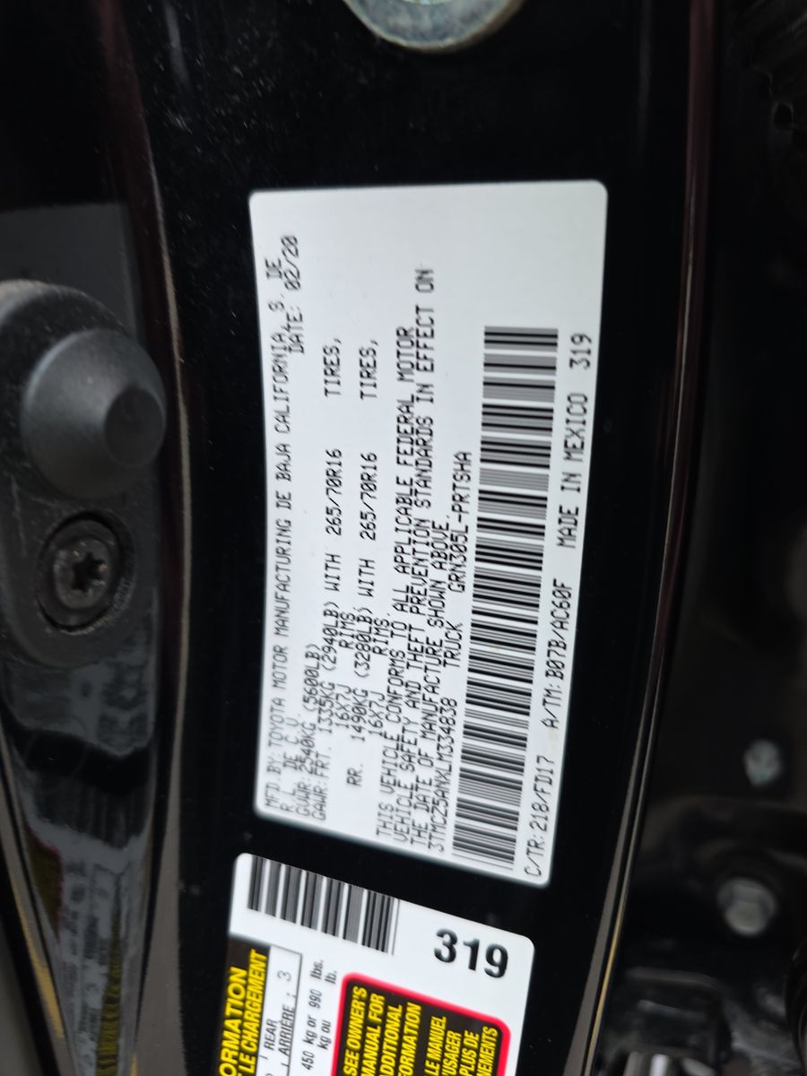 2020 Toyota Tacoma TRD Off-Road AWD