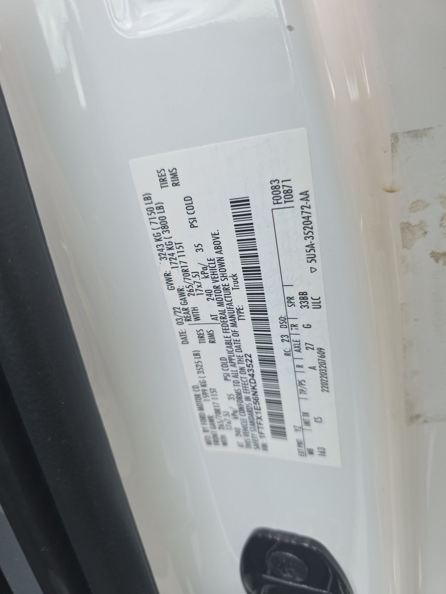 2022 Ford F-150 XL AWD