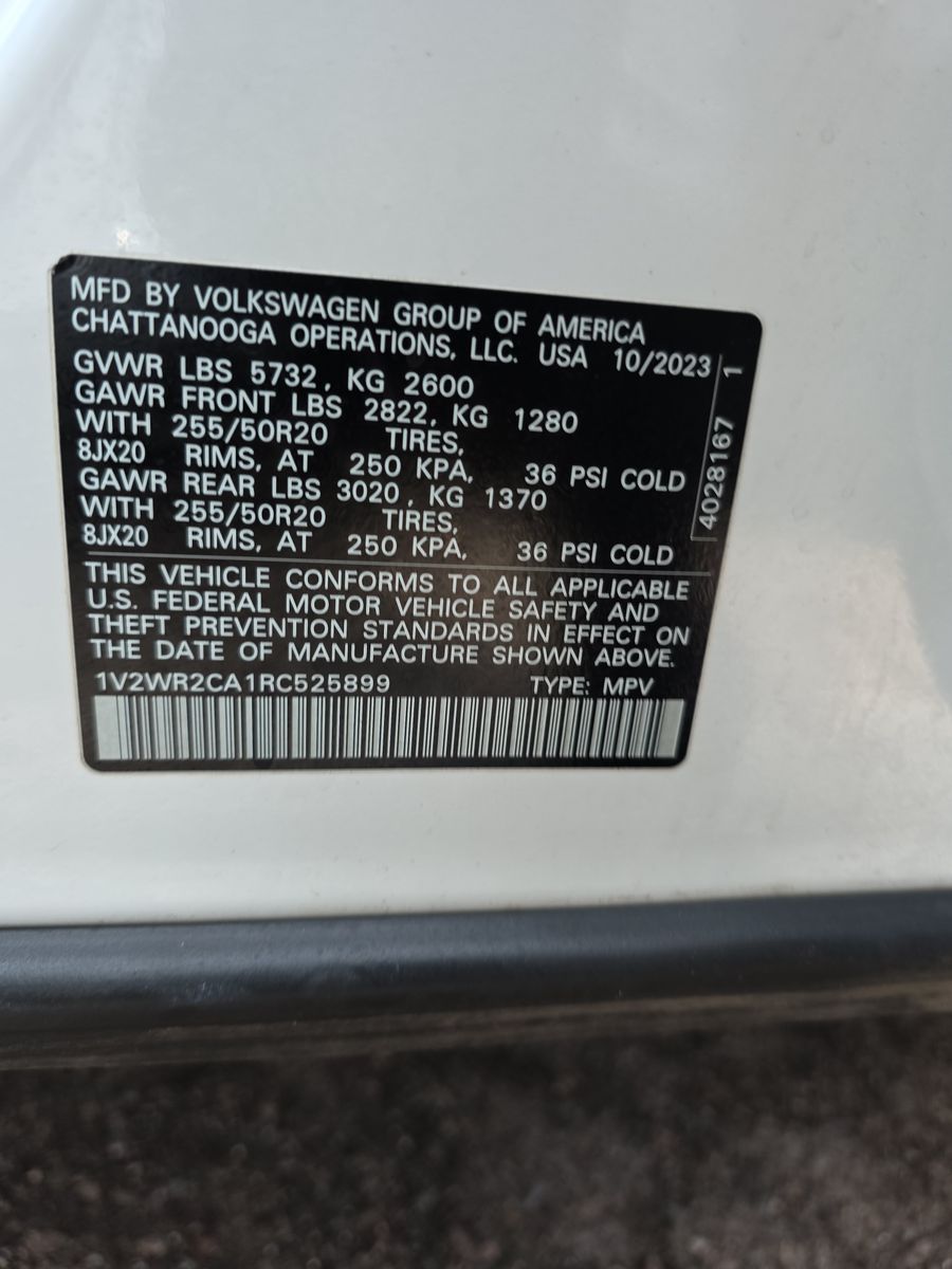 2024 Volkswagen Atlas 2.0T SE FWD