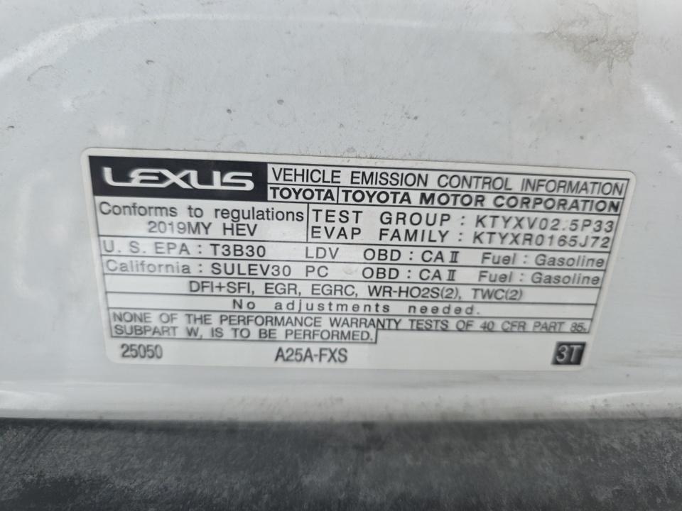 2019 Lexus ES ES 300h Luxury FWD