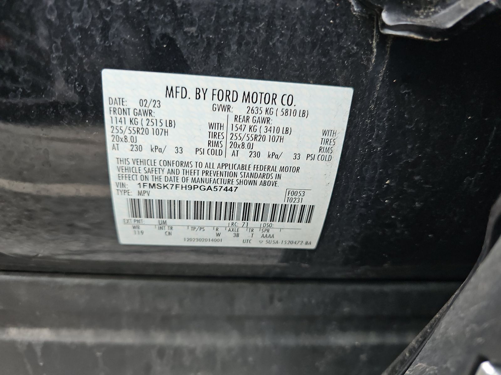 2023 Ford Explorer Limited RWD