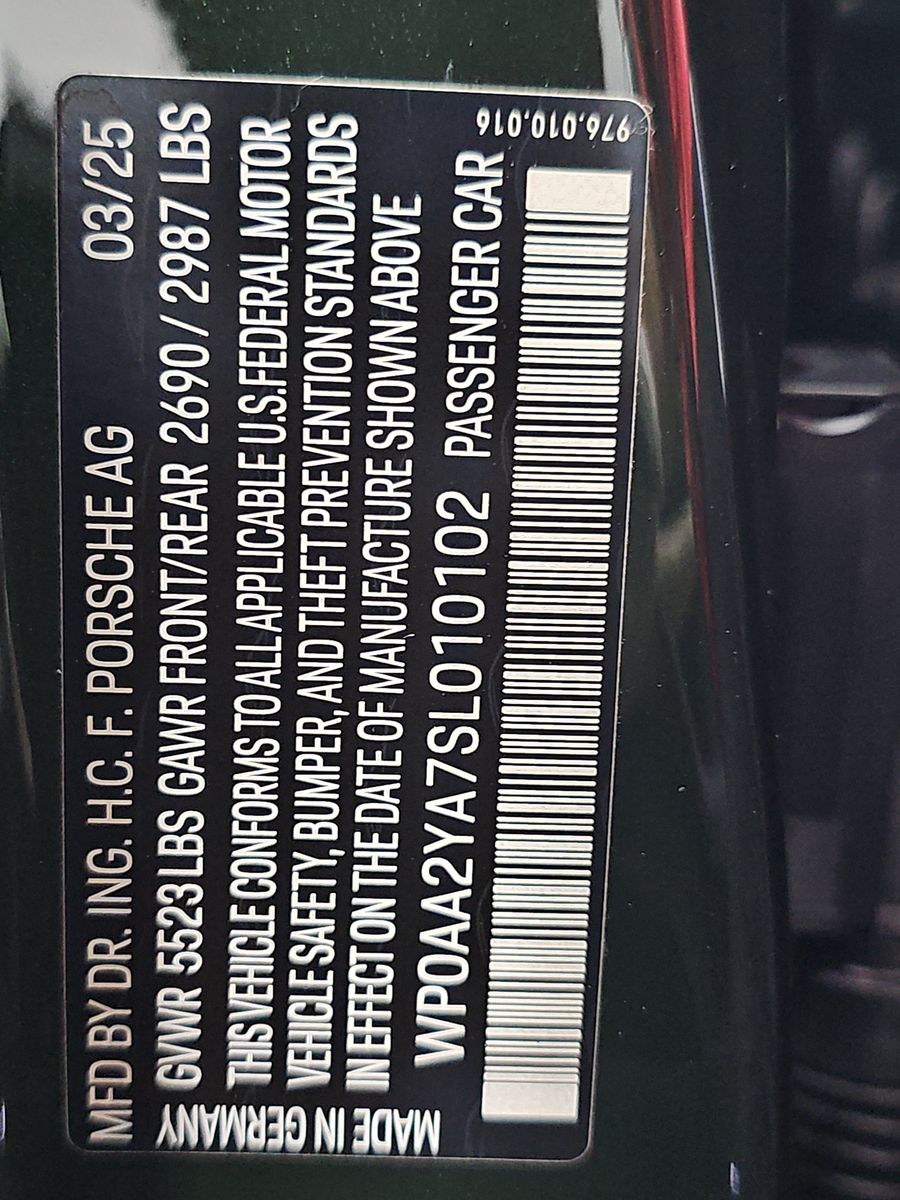 2025 Porsche Panamera Base RWD