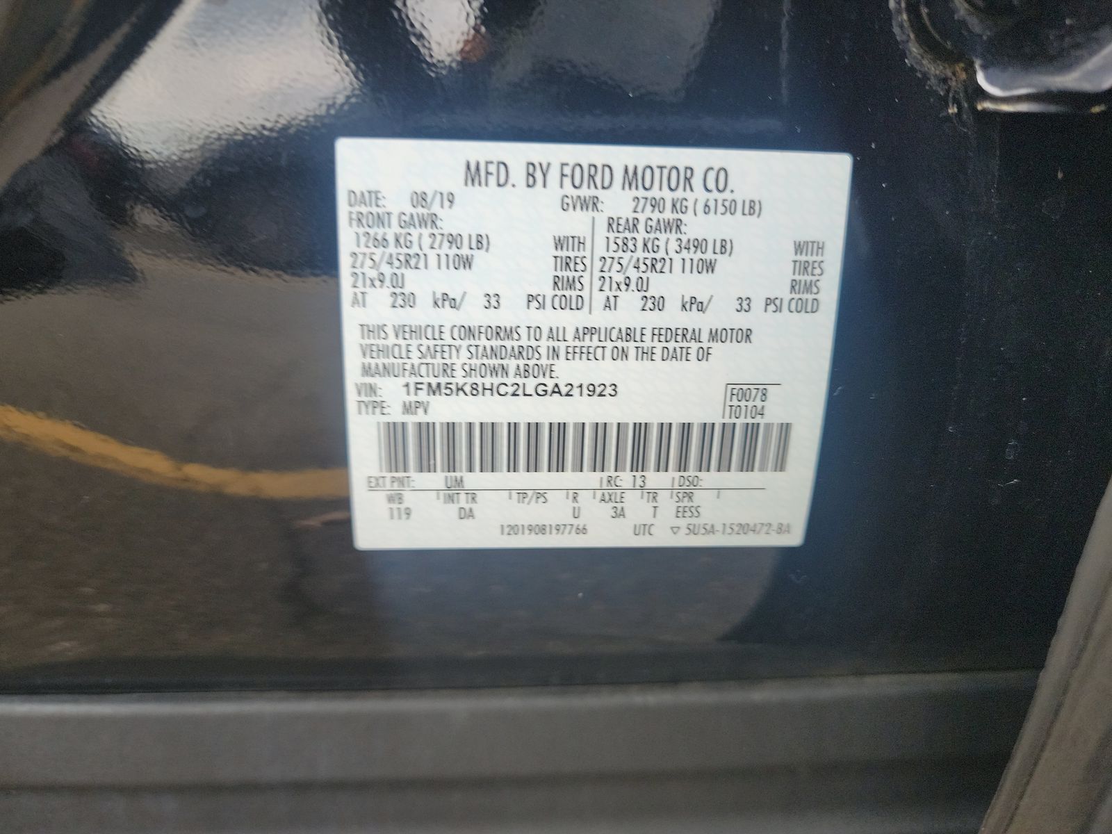 2020 Ford Explorer Platinum AWD