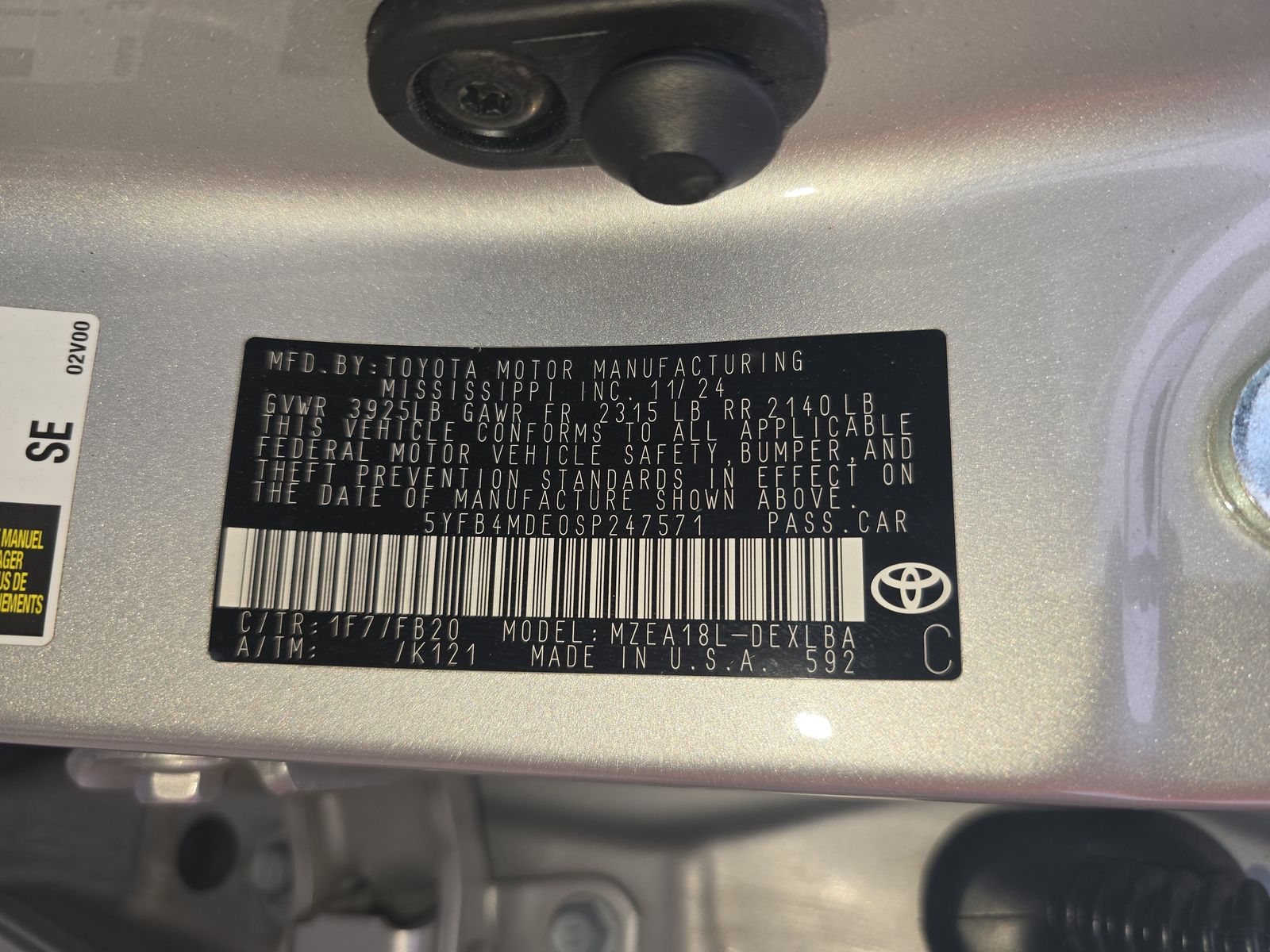 2025 Toyota Corolla LE FWD