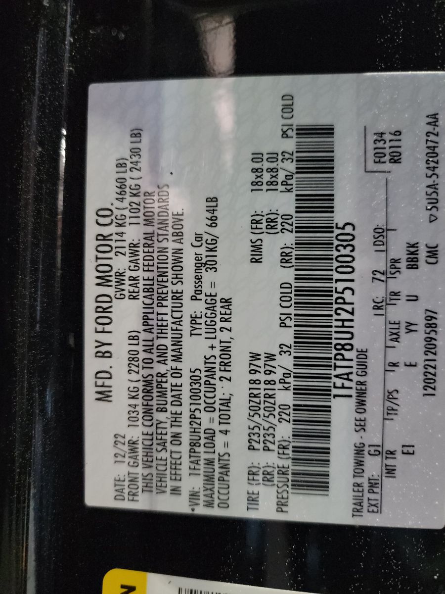 2023 Ford Mustang EcoBoost Premium RWD