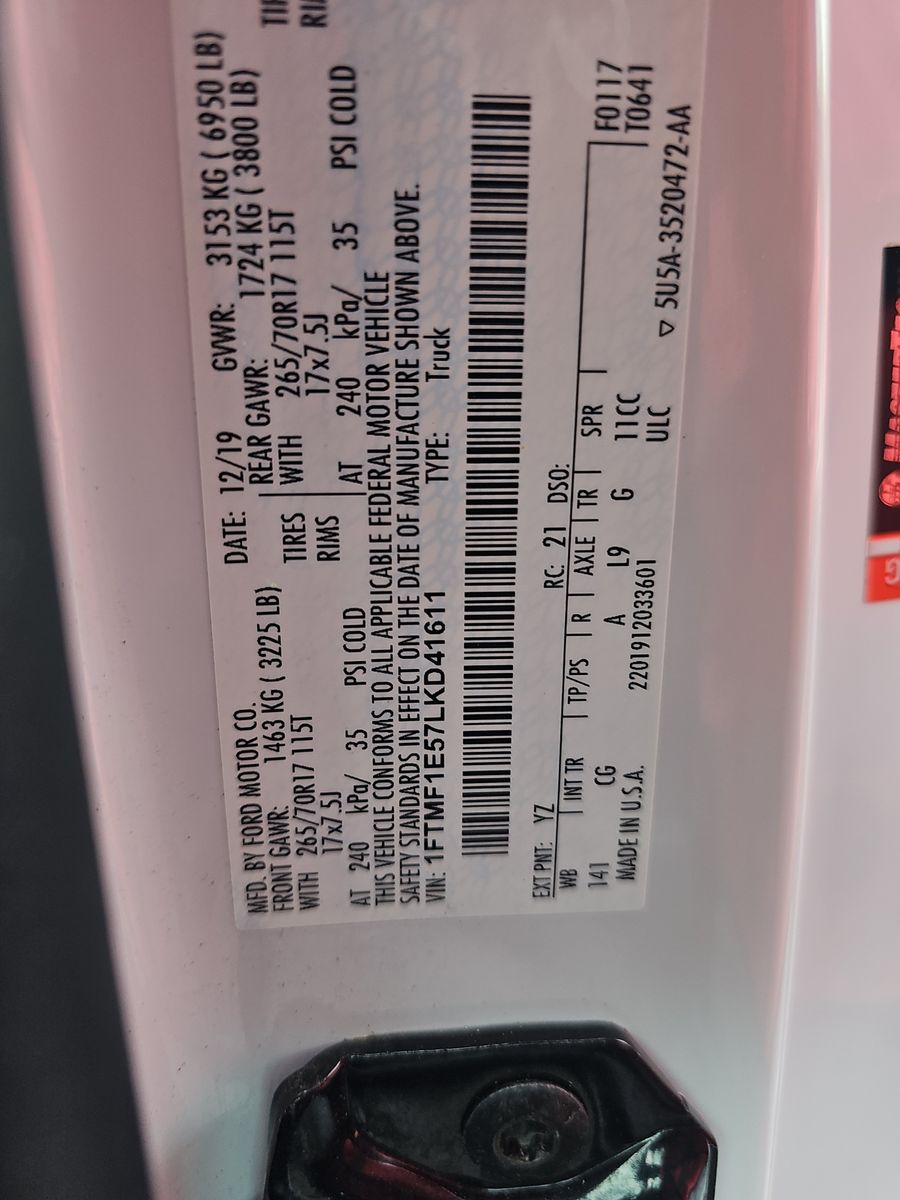 2020 Ford F-150 XL AWD