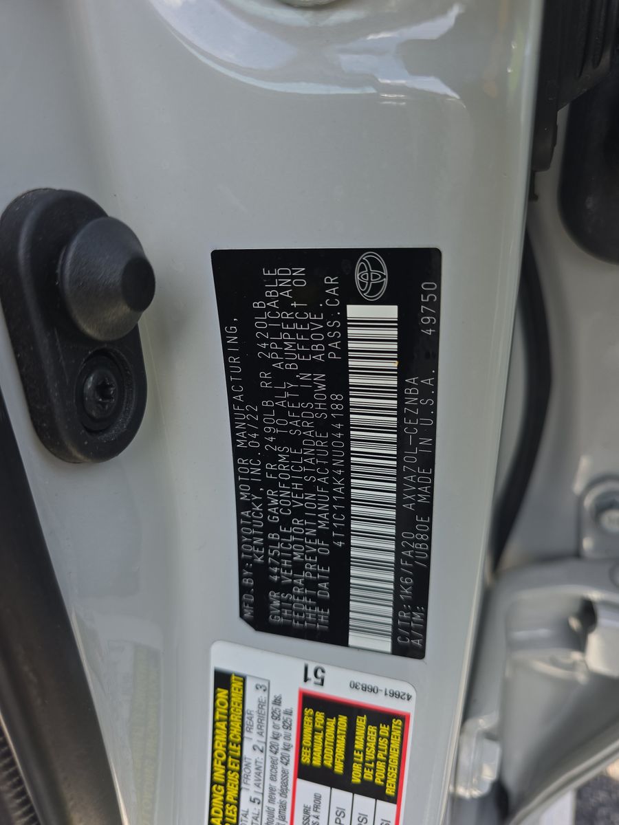 2022 Toyota Camry LE FWD