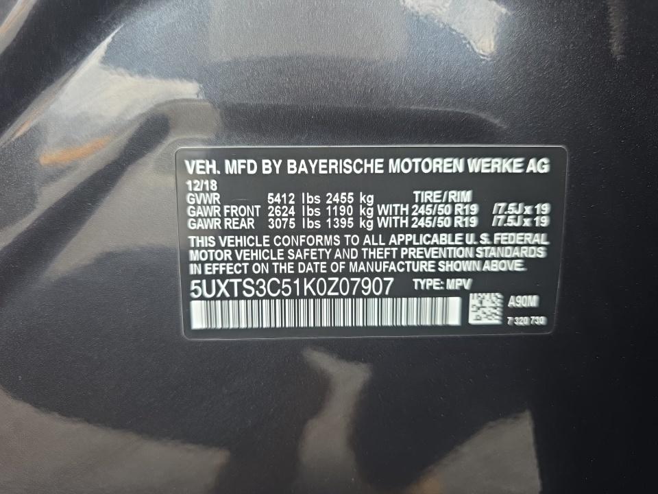 2019 BMW X3 M40i AWD