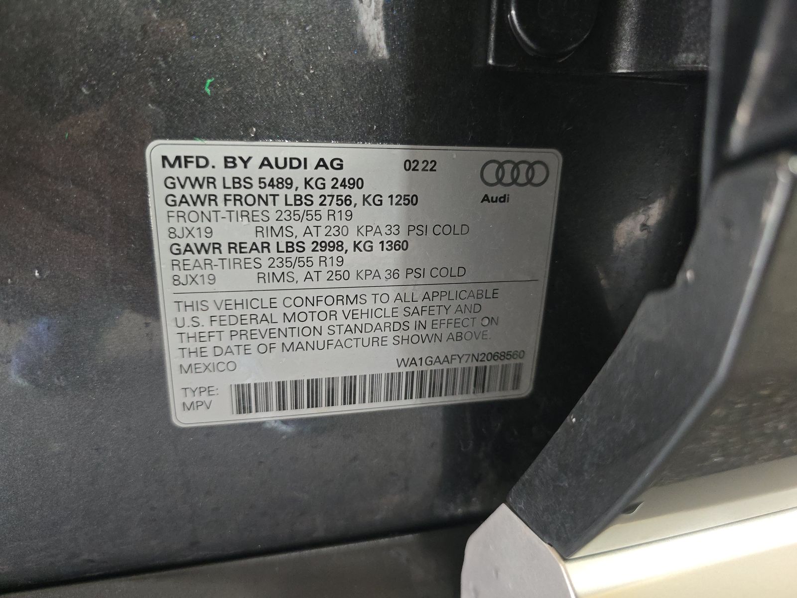 2022 Audi Q5 S line Premium AWD