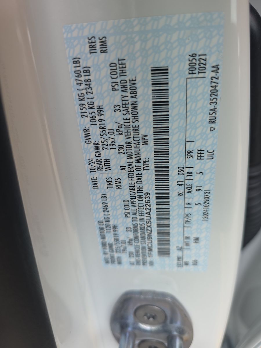 2025 Ford Escape Hybrid ST-Line Elite AWD