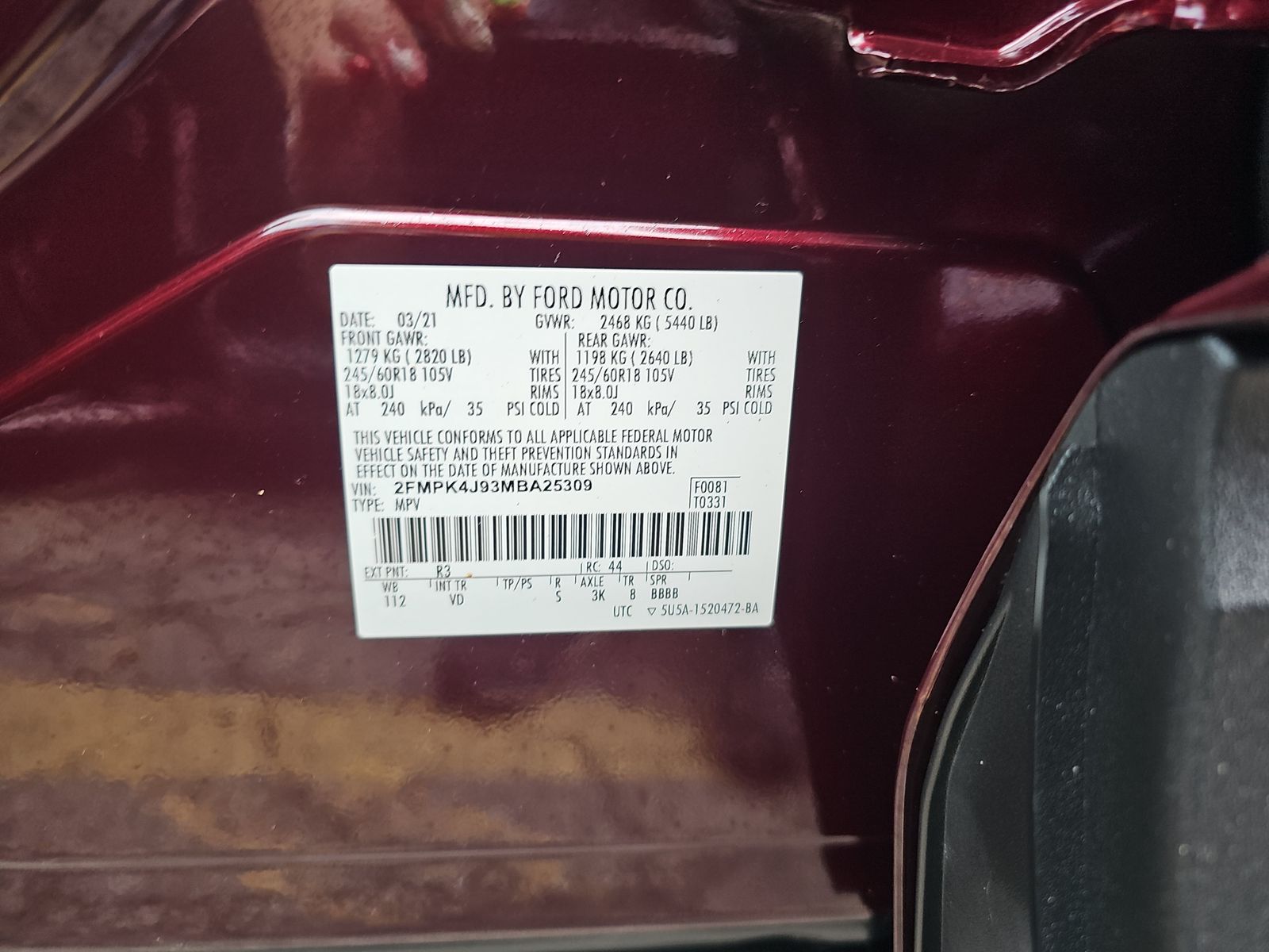 2021 Ford Edge SEL AWD