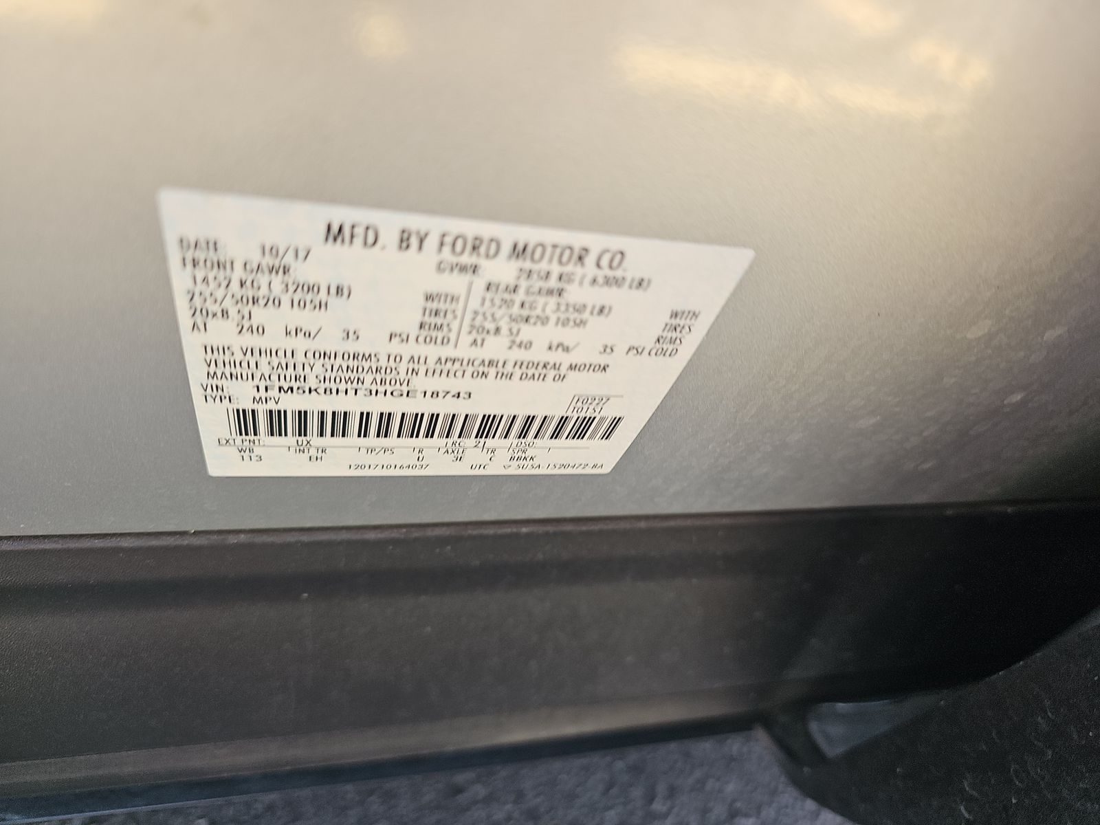 2017 Ford Explorer Platinum AWD