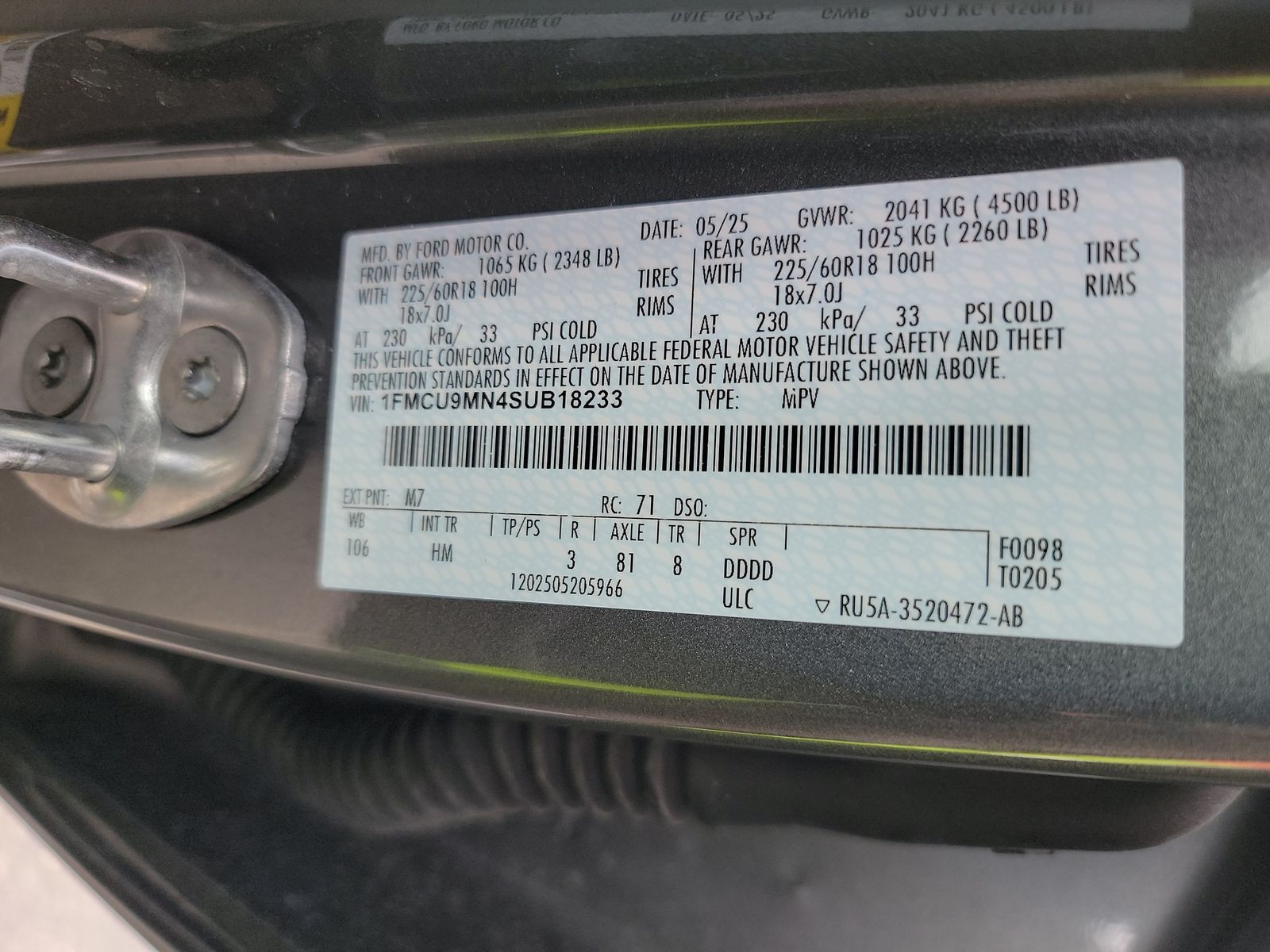 2025 Ford Escape ST-Line AWD