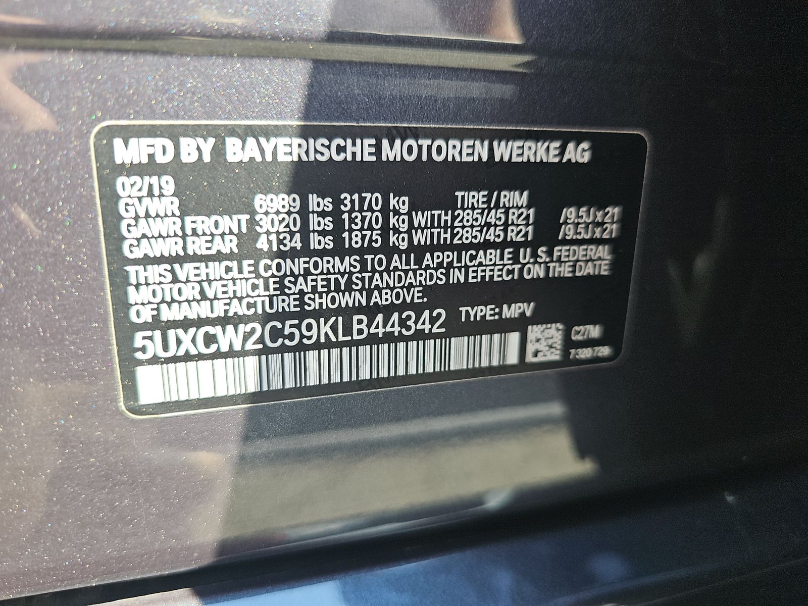 2019 BMW X7 xDrive40i AWD