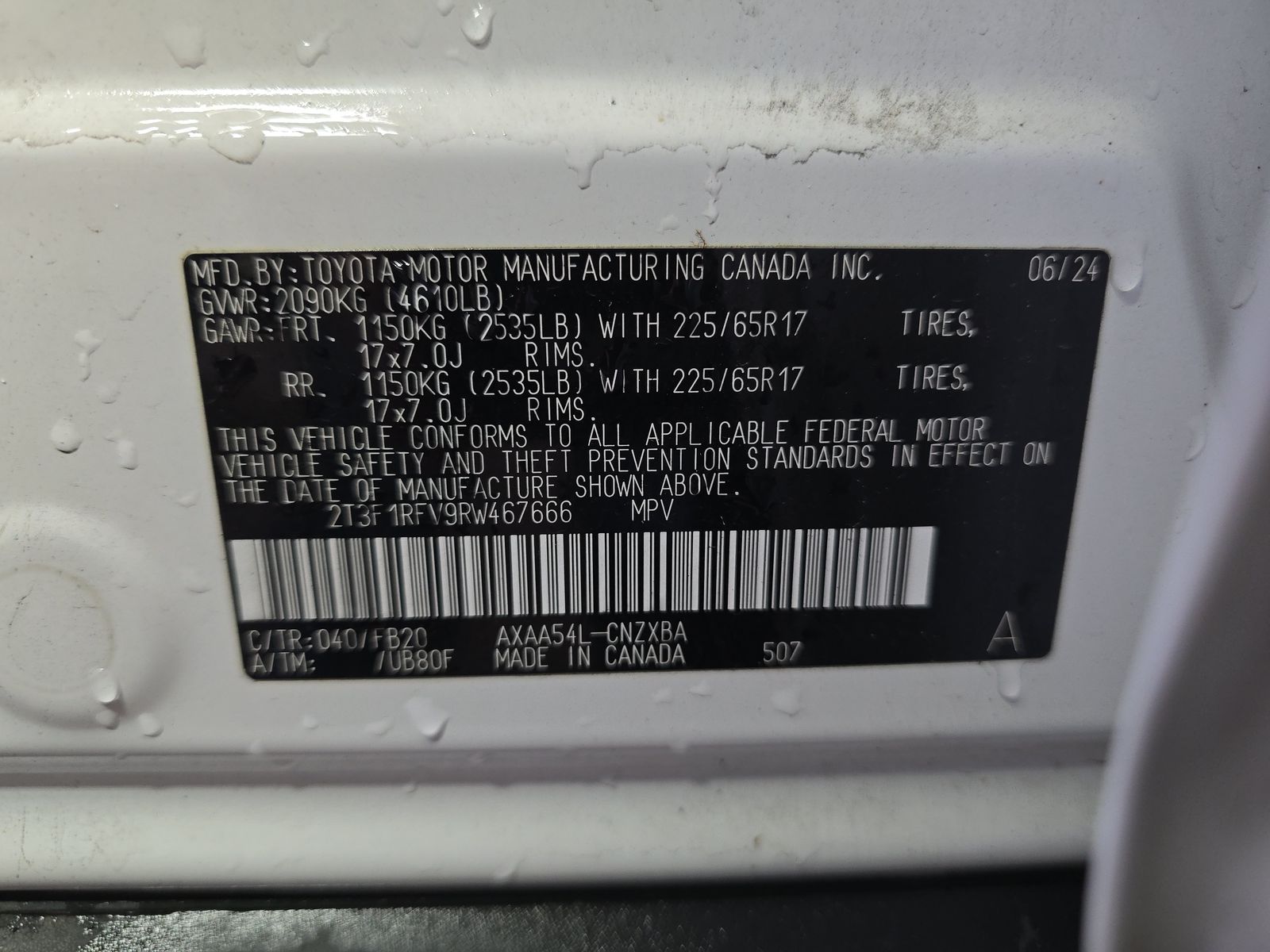 2024 Toyota RAV4 LE AWD